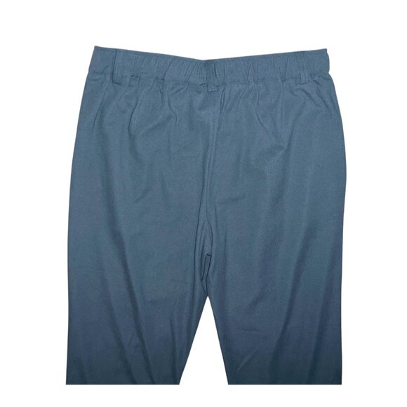 Halara Mid Rise Zipper Pocket Waffle Casual Pants Sz Large Womens Blue - Picture 10 of 11